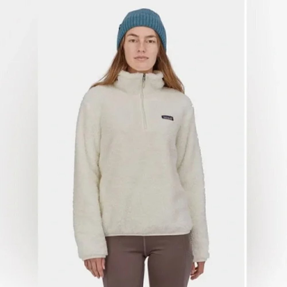 Patagonia Los Gatos 1/4 Zip Pullover size Small granola fuzzy soft